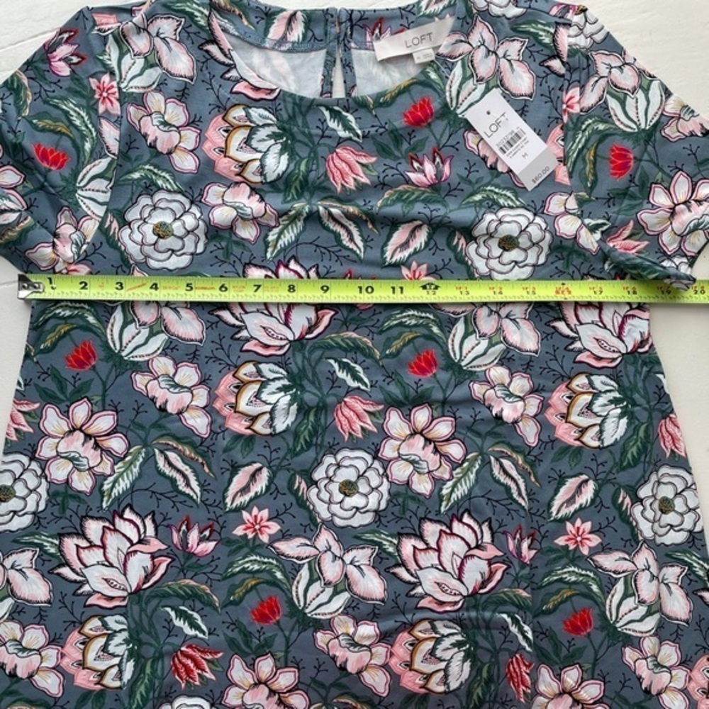 Loft floral flounce swing dress. - Picture 14 of 16